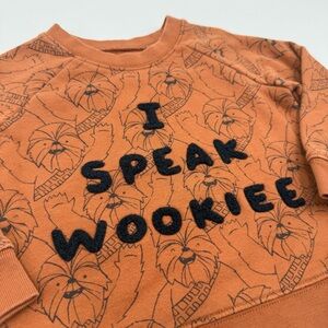 Gap Disney Star Wars “I Speak Wookiee” Sweatshirt 18-24 Months Cotton Blend